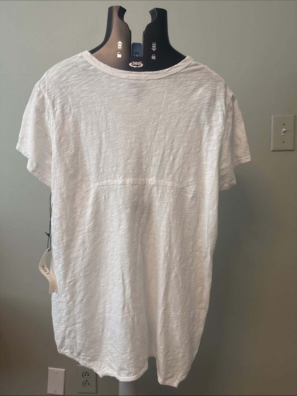 Wilt White V-Neck Short Sleeve Slub Top - Picture 3 of 7
